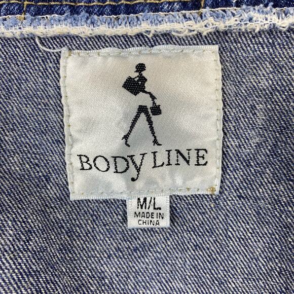 Vintage 90s Hooded Denim Jacket M/L | Stonewash Snap Front Festival Jacket Layer - Picture 11 of 16